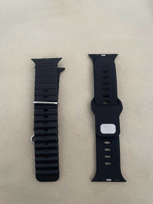 Pulseira de silicone líquido bicolor para Apple Watch 46 mm / 49 mm / 45 mm / 44 mm