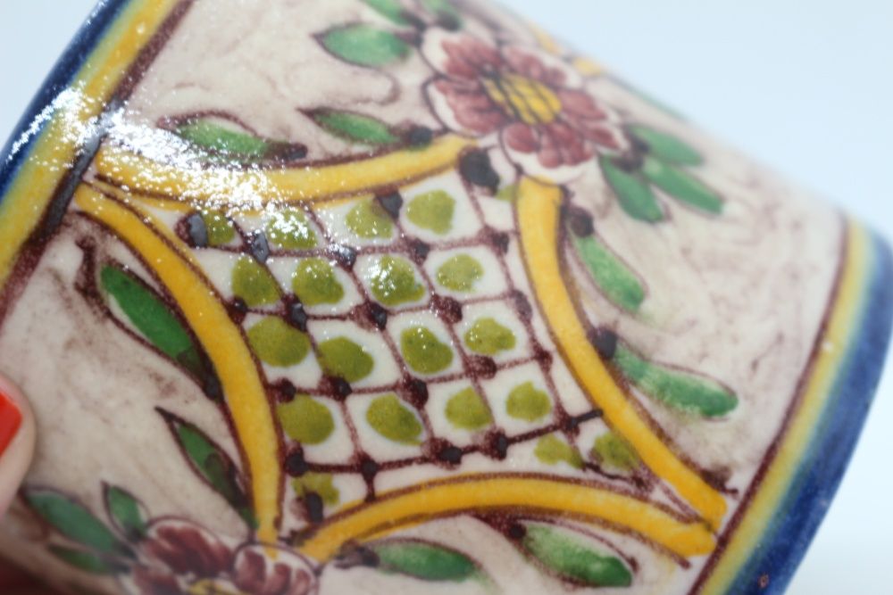 Earthenware Pot from Sant'Anna Factory Dated and Signed MP64563981424899124