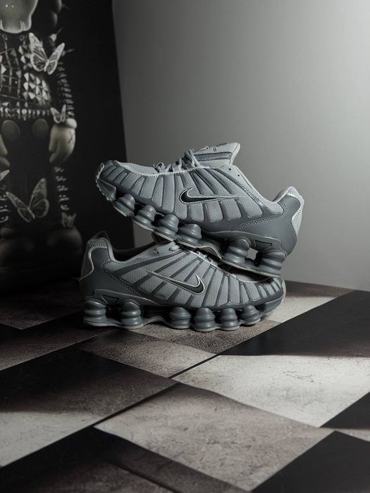 Кросівки Nike Shox TL All Grey premium | Кроссовки Найк чоловічі жіночі