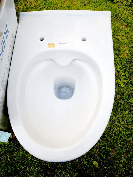 Cersanit Parva sedes, miska podwieszana z deską, system Clean On