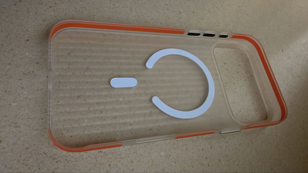 Etui iPhone 17 Pro Max pomaranczowy zielony