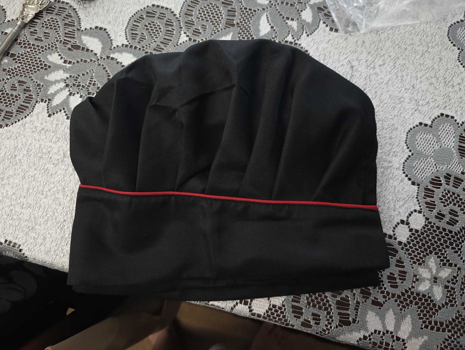 Czapka kucharska czarna