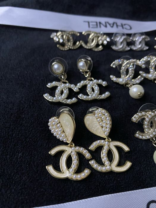 Сережки , серьги шанель , chanel