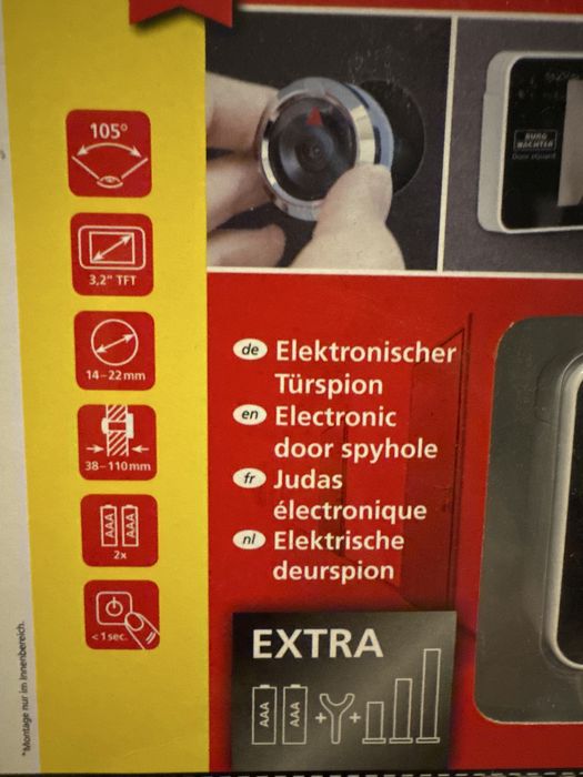 Wizjer elektroniczny judasz z wyswietlaczem