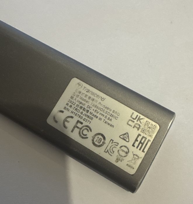 SSD-накопичувач зовнішній Transcend ESD250C 960GB