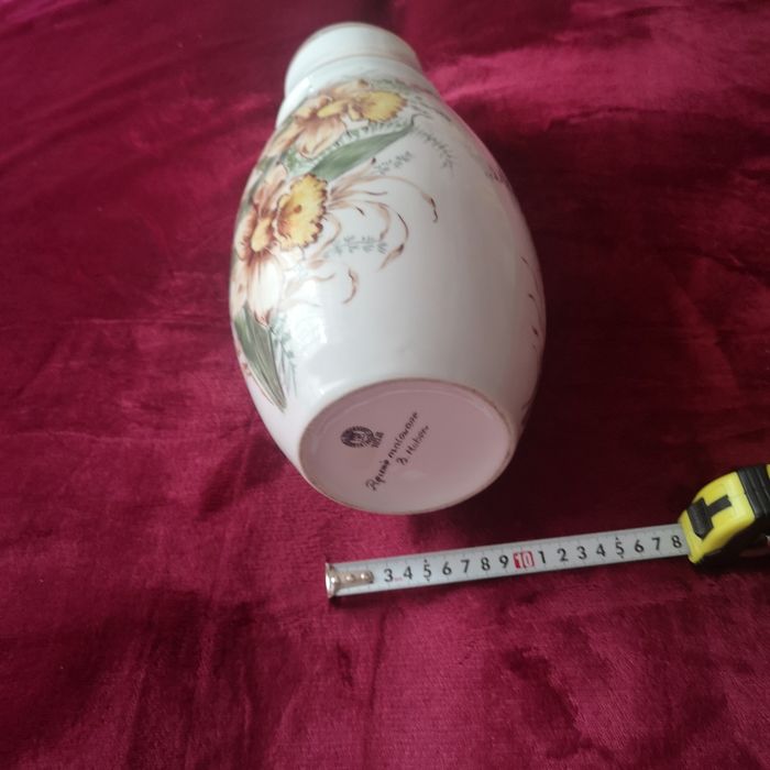 Wazon z Fabryki Porcelany  Książ ręcznie 36 cm