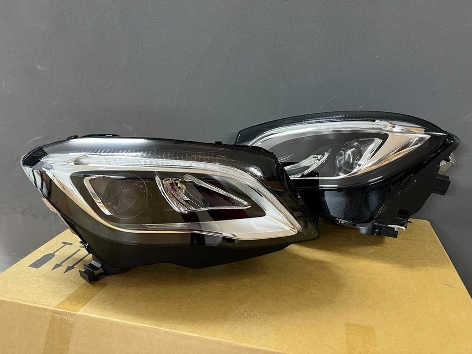 Передние фары LED Mercedes GLA X156 W156 2013-2017 апгрейд з галогена Full LED