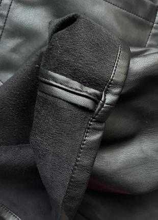 Шкіряні штани BERSHKA