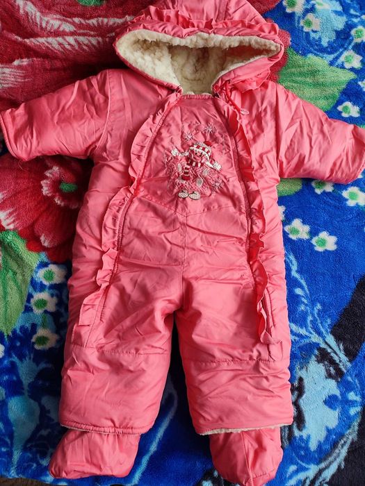 Комбінезон Зима на овчині для дівчинки 74-80