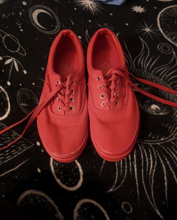 Buty trampki Vansy czerwone