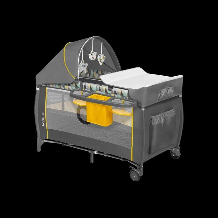 Cama de viagem Lionelo com muitos acessórios