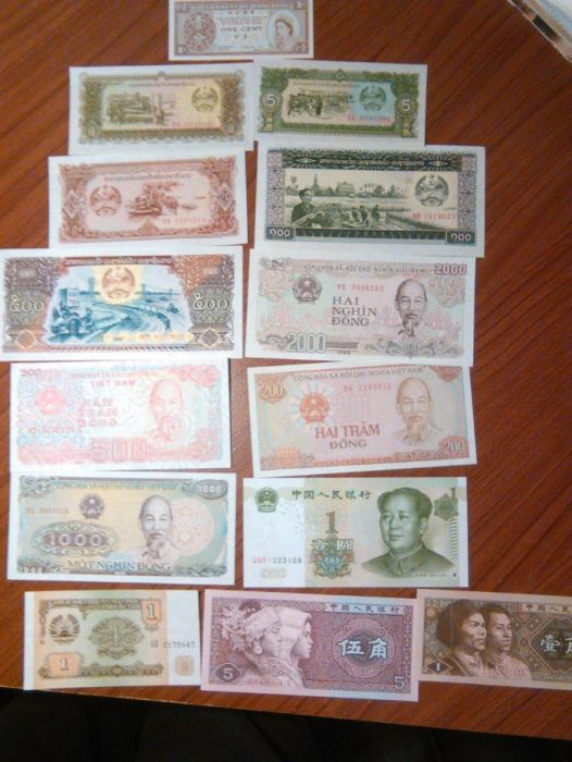 Vendo 60 notas, não circuladas, lote "Ásia 2 "