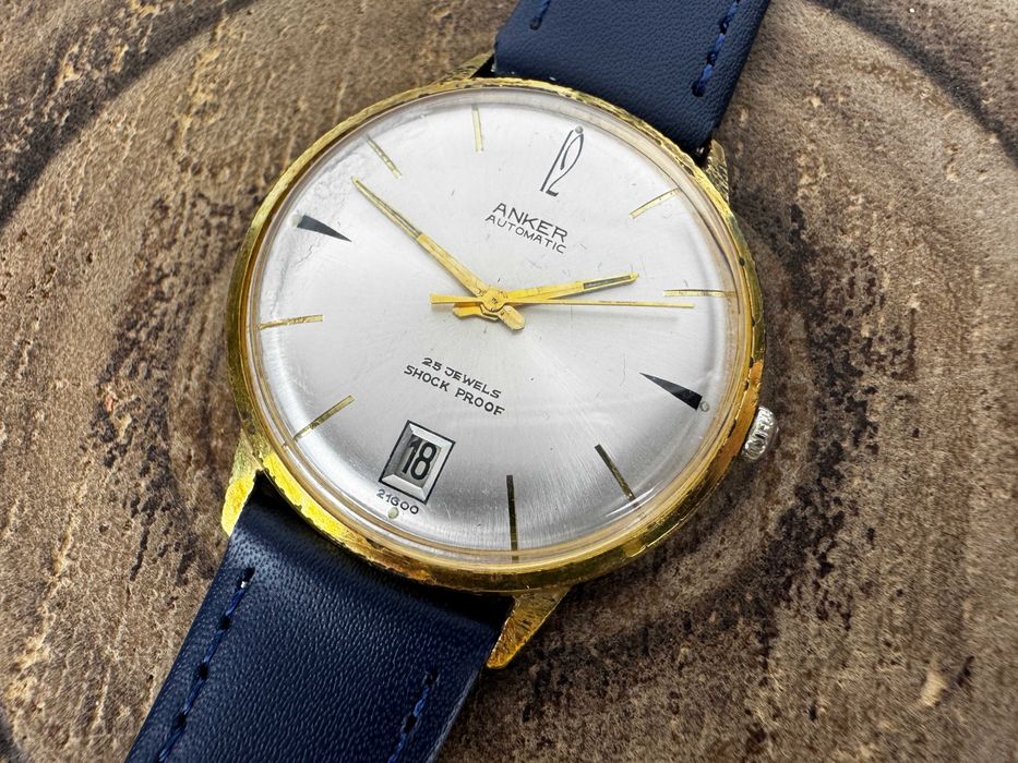 zegarek męski - Anker Automatic - pozłacany - cal. FB 222