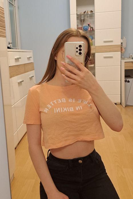 crop top sinsay xs