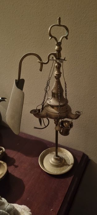 Yellow Metal Lamp