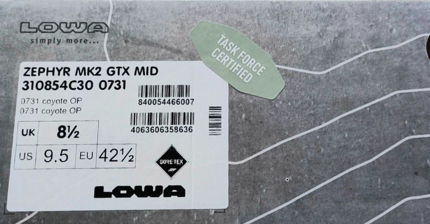 Lowa Zephyr MK2 (койот, пісок) 42, 45, 46