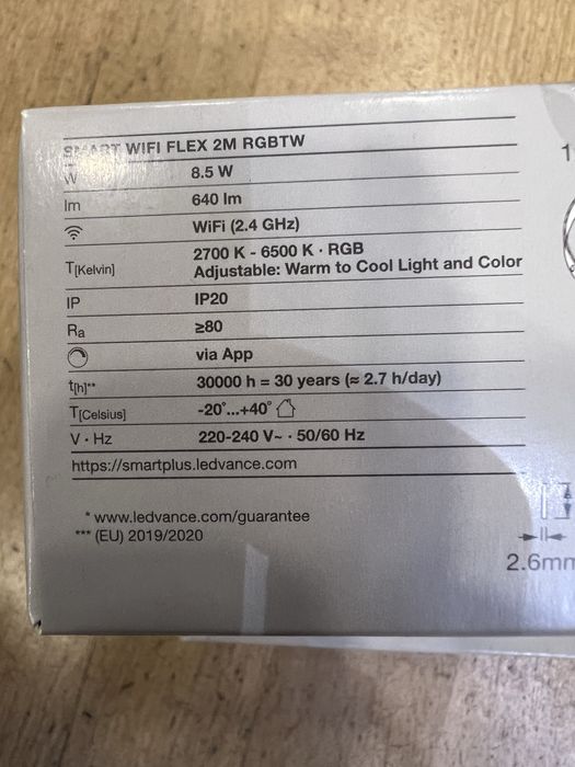 Ledvance-LED RGB+Tira c/ regulação SMART+FLEX 2m - NOVO