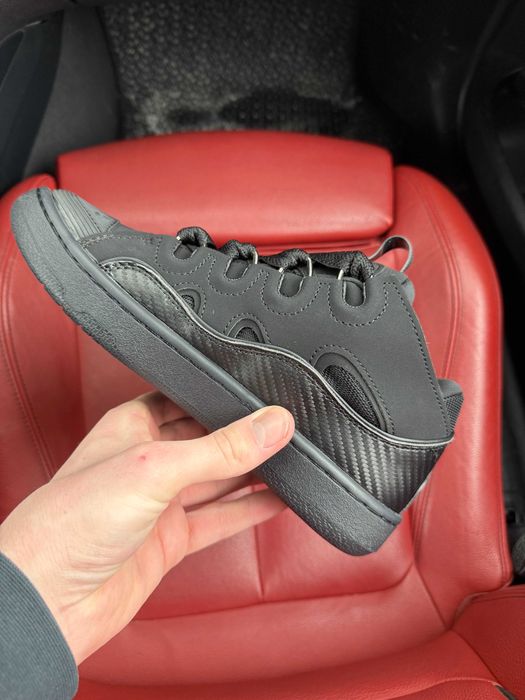 (ОПЛАТА ПІСЛЯ ОГЛЯДУ)Lanvin Curb Sneakers Black Менш Дуті