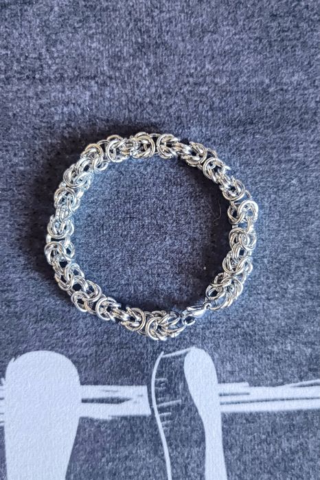 Pulseira artesanal cota malha