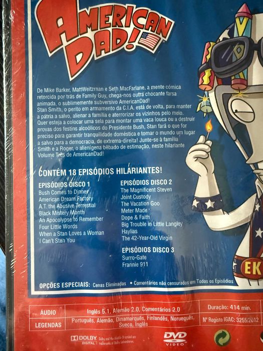Seth MacFarlane – American Dad! - Season 3 - NOVO - SELADO