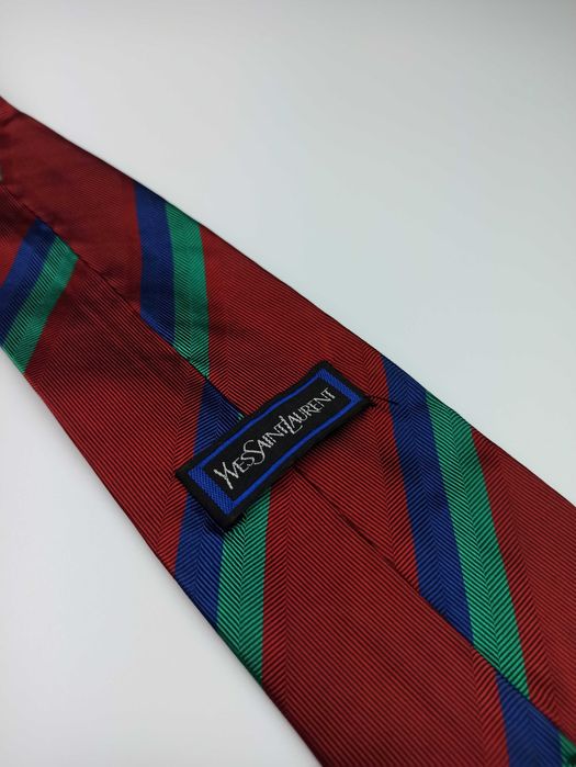 Yves Saint Laurent jedwabny krawat maj36
