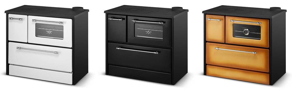 Kuchnia na drewno piec koza kuchnia czarny z płaszczem wodnym 16kW