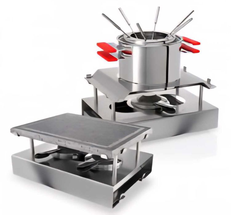 Fondue/grelhador pedra Rainbow Silampos, novo