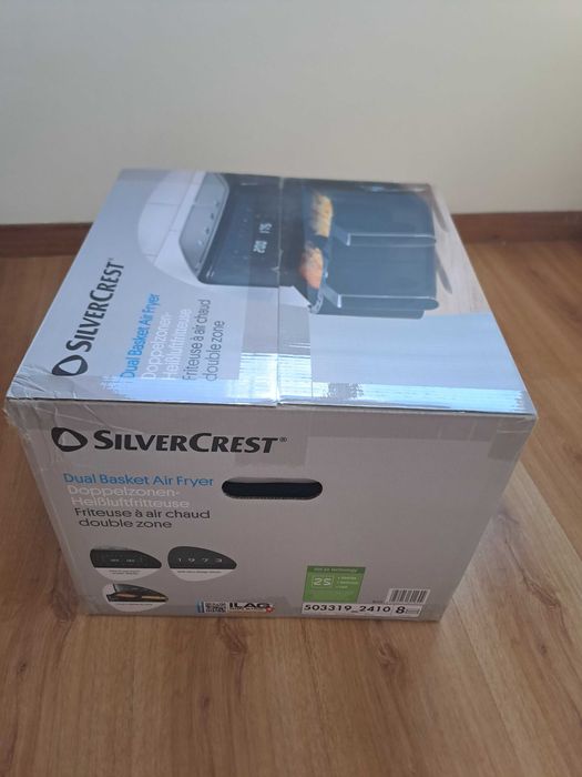 Air Fryer SilverCrest Dual Basket 8,7L – Nova e Selada