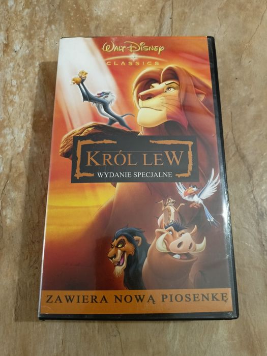 Kaseta VHS, KRÓL LEW wydanie specjalne z nową piosenką.