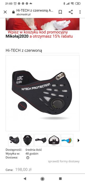 Maska ochronna do sportu+10 filtrów