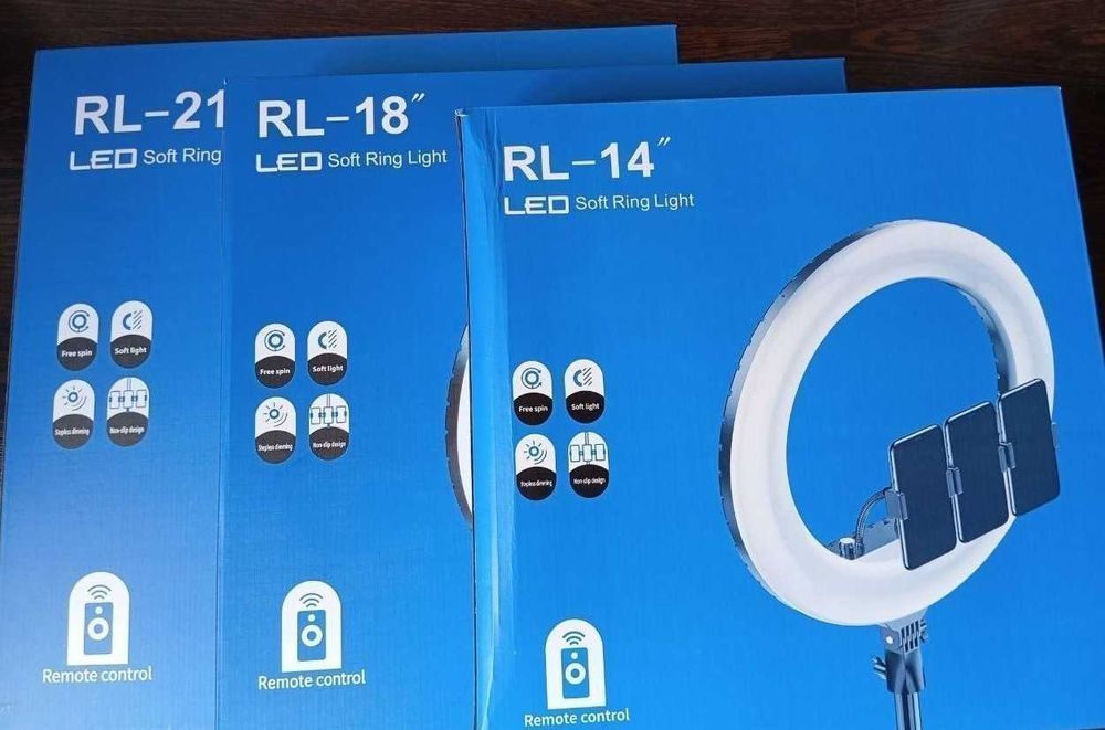 Лед лампа в салон краси кільцева лампа косметолога подарок штатив 6889