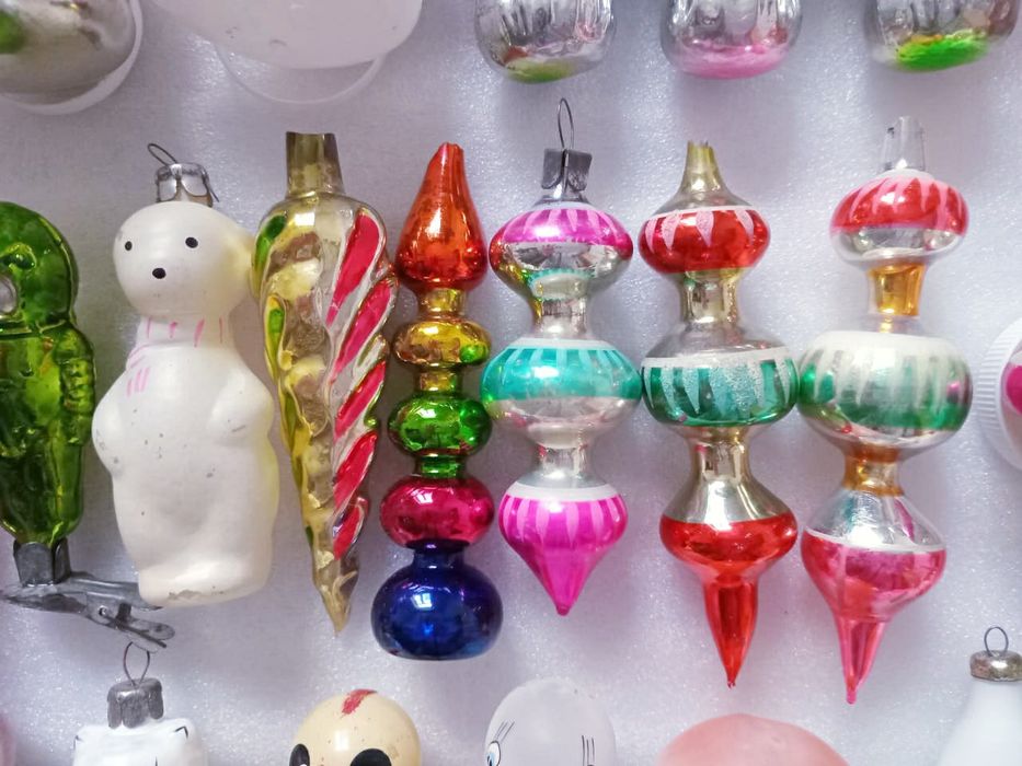 Елочные игрушки времен СССР