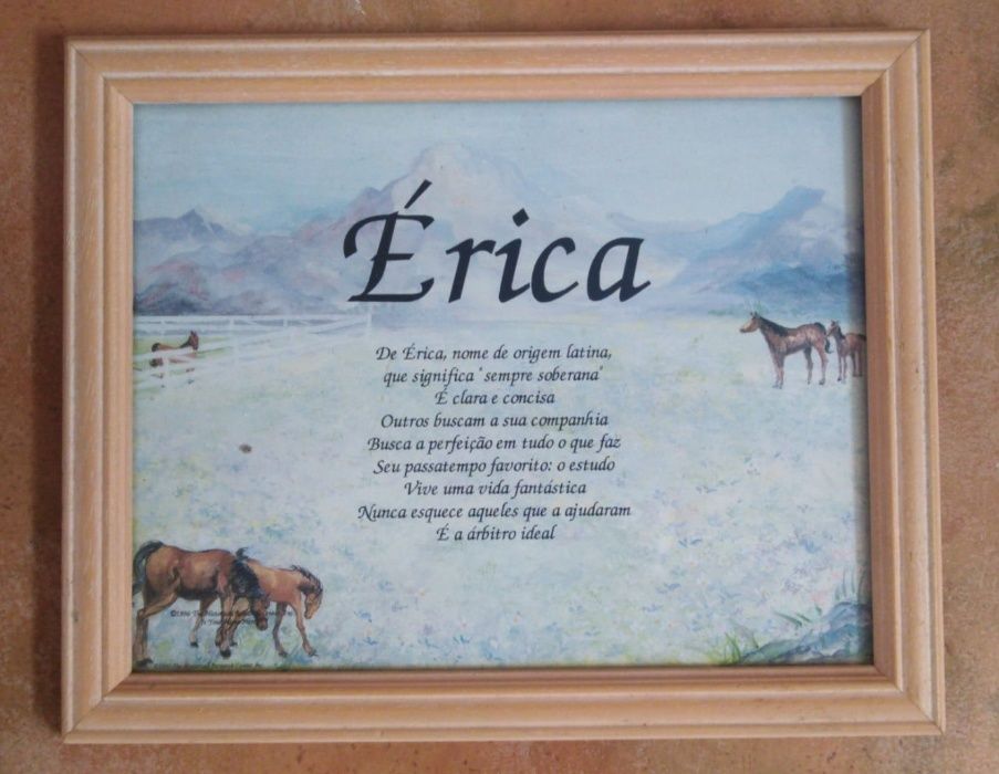 vendo quadro com nomes e significados - baixou de preço!!