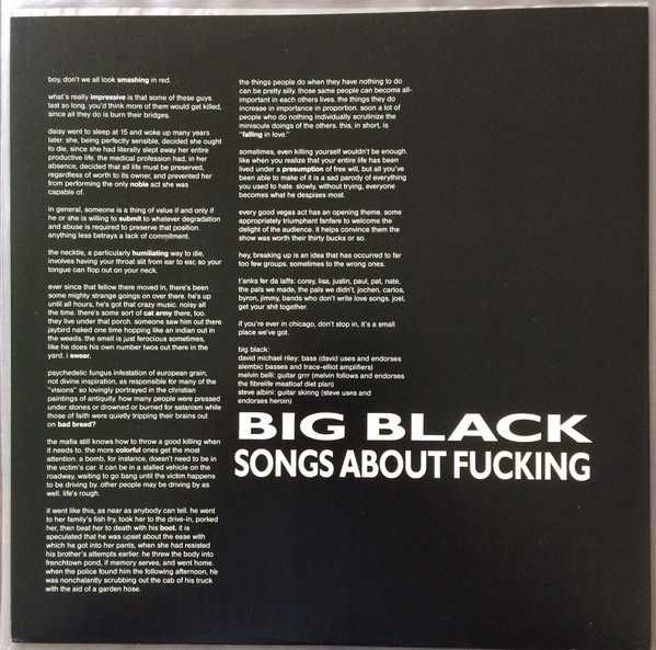 2 discos vinil Big Black (Steve Albini) Songs About Fucking + Godley &