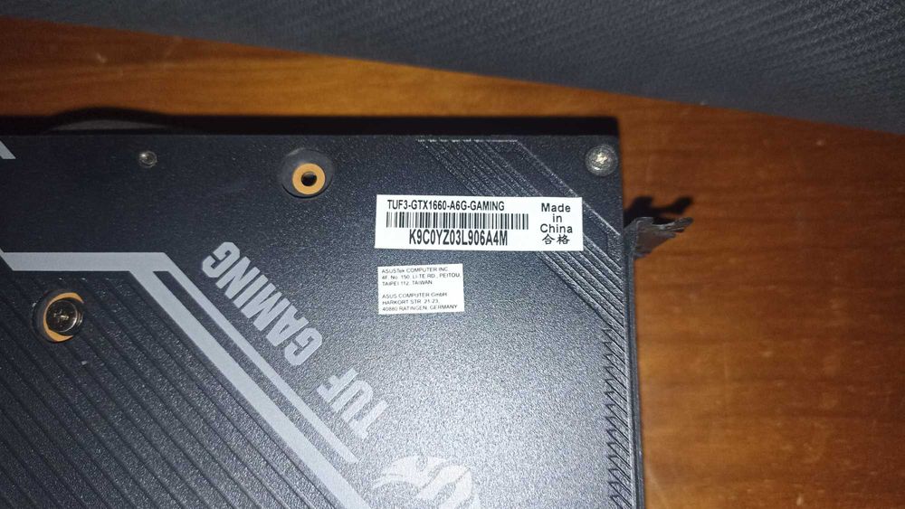 Placa de Vídeo GTX 166064284491862403123