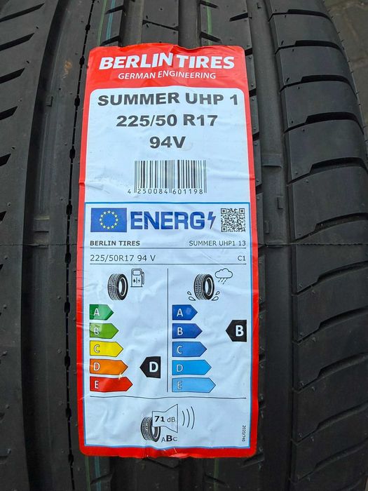 opony letnie 225/50r17 BERLIN Tires NOWE 24rok lato