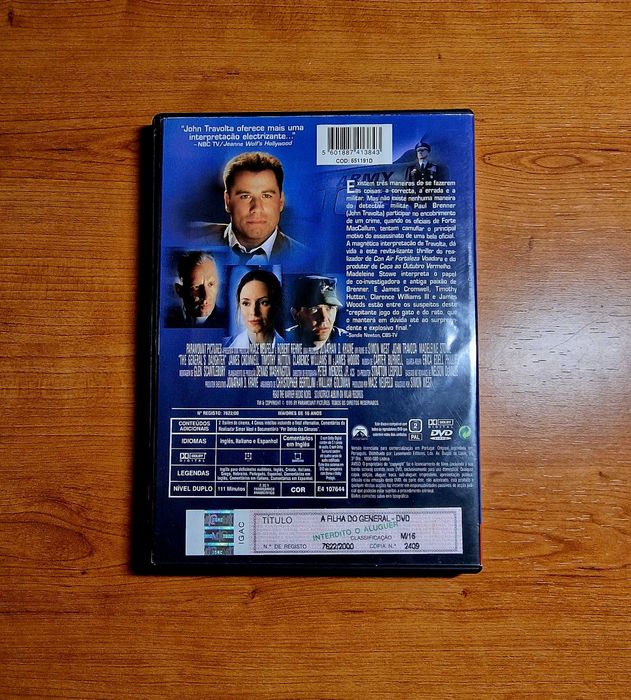 A FILHA DO GENERAL (John Travolta/Madeleine Stowe/James Woods)