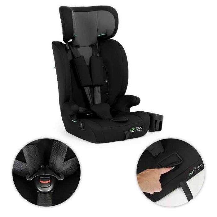 FOTELIK SAMOCHODOWY dla dzieci wzrost 76-150 cm R129 + uchwyt na napoje