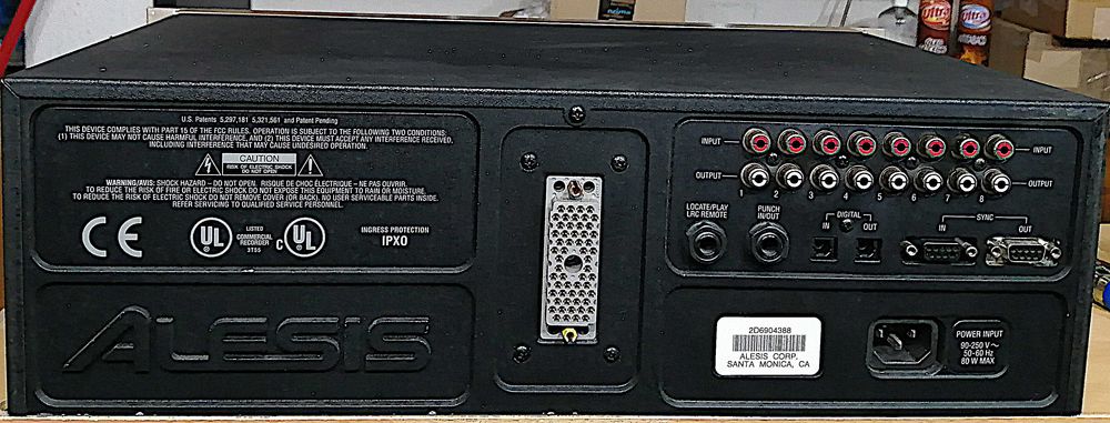 Alesis ADAT LX20 Type II 8-Track, 3 Units (24 Tracks) + BRC64584212634370121