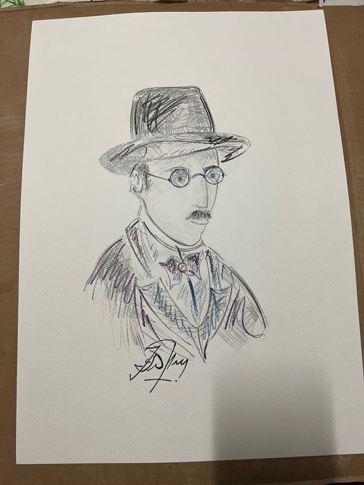 Lapis feito a mao A3 fernando pessoa