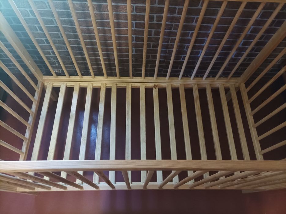 Дитяче ліжко ліжечко колиска для немовлят 124 /65 см з матрасом 120