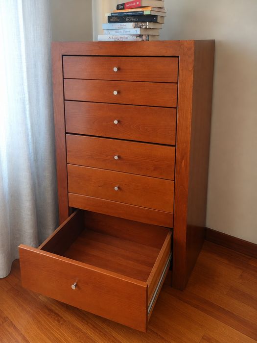 Quarto Completo Casal em Madeira Cerejeira