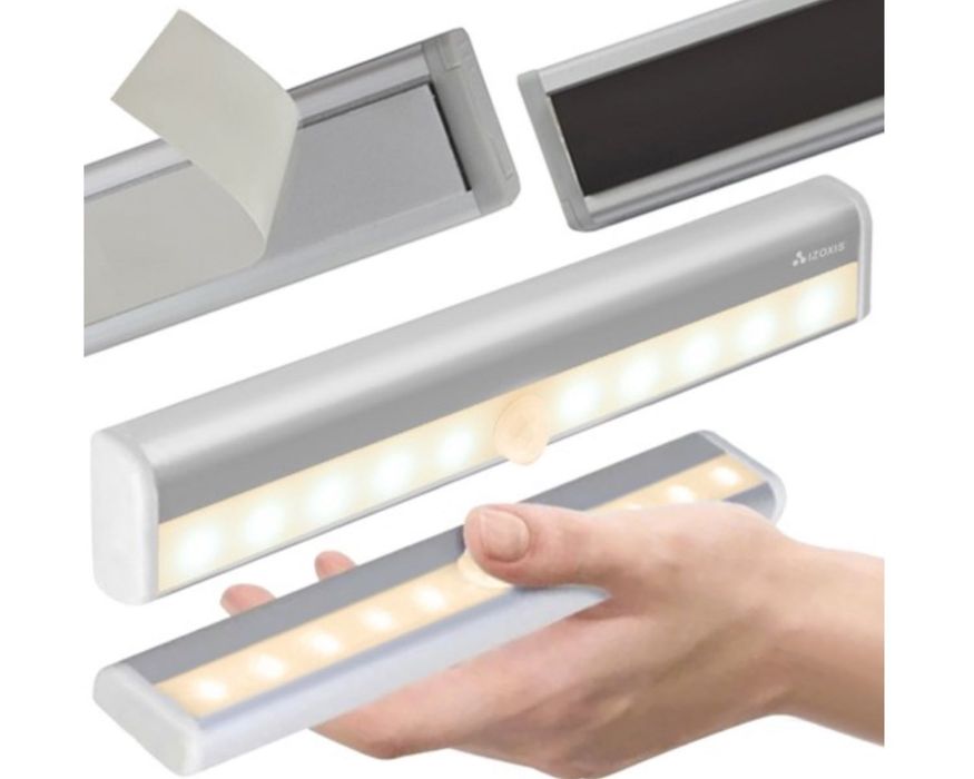 LAMPKA SAMOPRZYLEPNA czujnik ruchu listwa podszafkowa LED