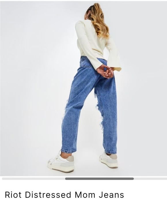 Misguided джинси riot. High rise mom Jean 38S