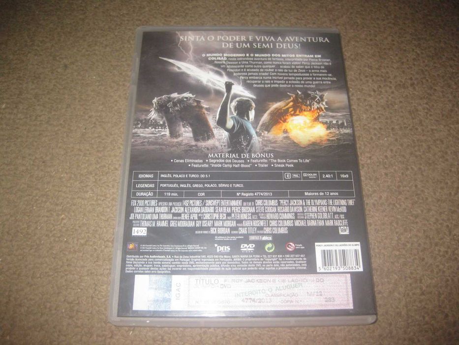 DVD "Percy Jackson e os Ladrões do Olimpo"