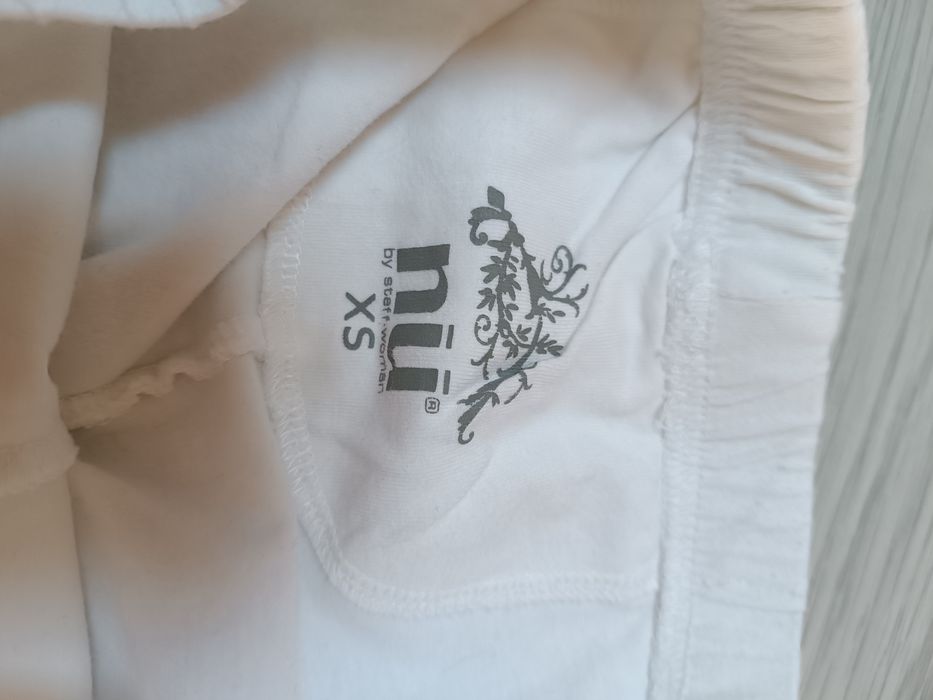 Getry bawełniane damskie rybaczki legginsy za kolano 3/4 kolarki białe letnie xs-s