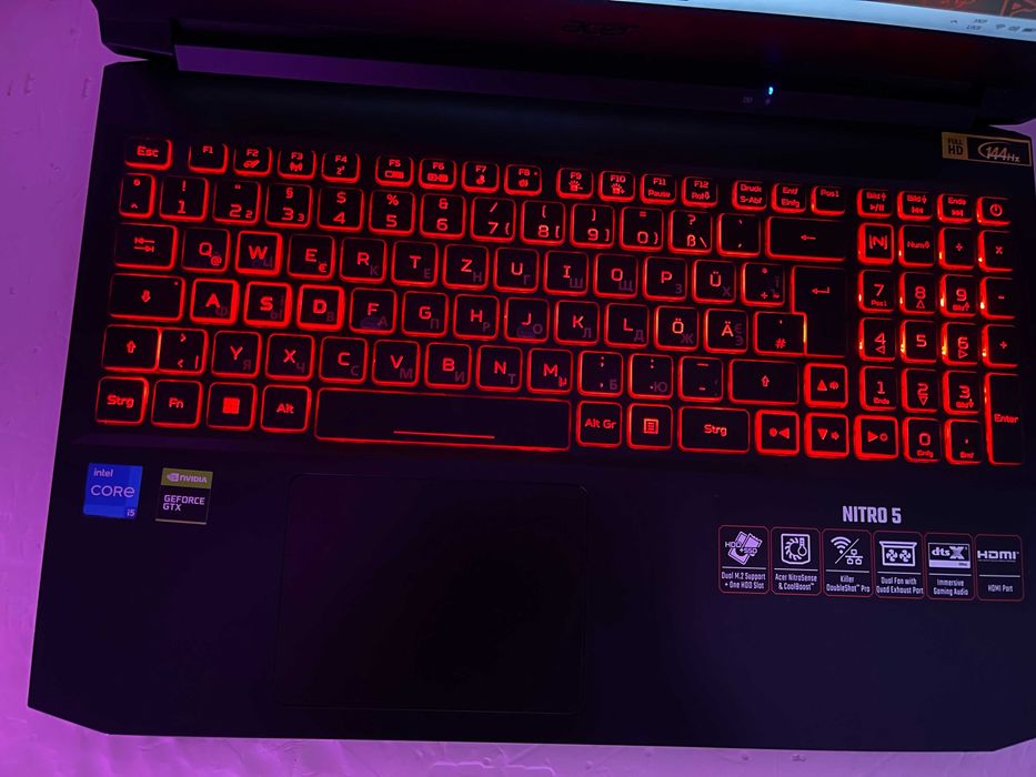 144 Hz/ Игровой ACER NITRO AN515 /Core i5 11400H X12/ 16 RAM/ Видео GDDR6 / СТАЛКЕР 2