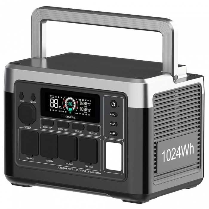 Przenośna stacja zasilania Oukitel P1000 Plus LiFePo4 (na 10-15 lat)