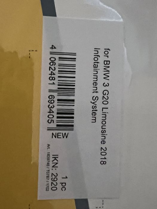 Película ecrã principal do BMW