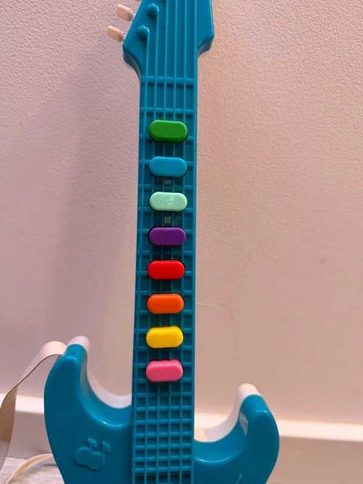 Guitarra Eletrónica Infantil Vintage Creatoy (1986) com Microfone